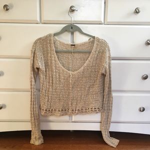 Woven light sweater